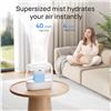 Image 10 : DREO Cool Mist Humidifier for Home (4L Capacity) Top-Fill Design; Quiet Design; Night-Light - New