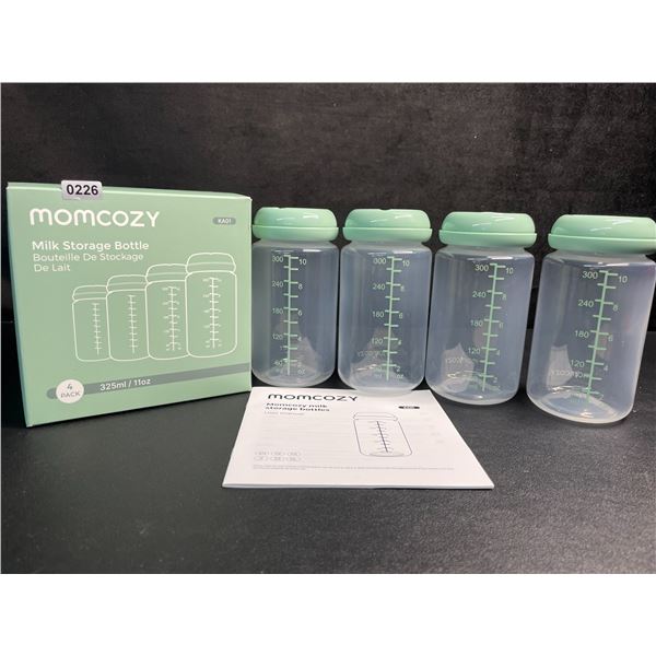 Momcozy 4-Pack Natural Baby Bottles/Milk Storage Bottles (10oz) - Brand New