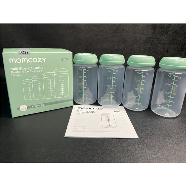 Momcozy 4-Pack Natural Baby Bottles/Milk Storage Bottles (10oz) - Brand New