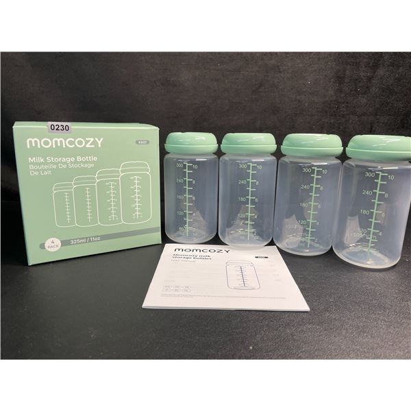 Momcozy 4-Pack Natural Baby Bottles/Milk Storage Bottles (10oz) - Brand New