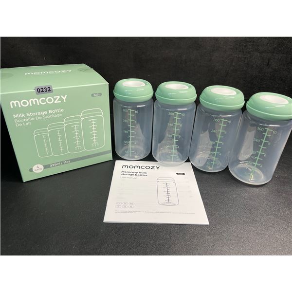 Momcozy 4-Pack Natural Baby Bottles/Milk Storage Bottles (10oz) - Brand New