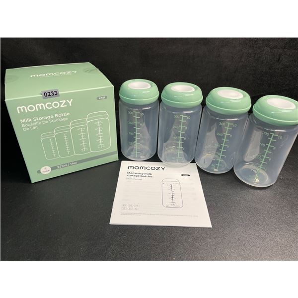 Momcozy 4-Pack Natural Baby Bottles/Milk Storage Bottles (10oz) - Brand New