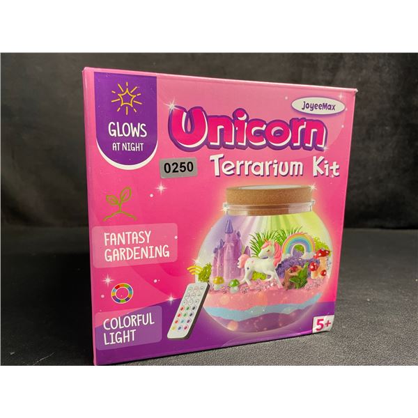 1 Unicorn Terrarium Kit - Fantasy Gardening Terrarium Kit for Girls; Glows at Night! New