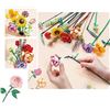 Image 8 : Eternal Flowers 547PC Lego-Style Flower Bouquet Building Block Toy Set - Brand New