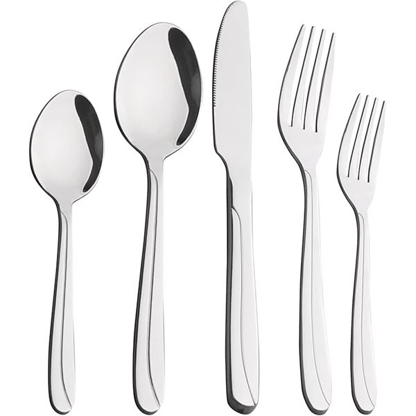 40PC Stainless Steel Cutlery Set - Forks/Spoons/Knives - New Sealed