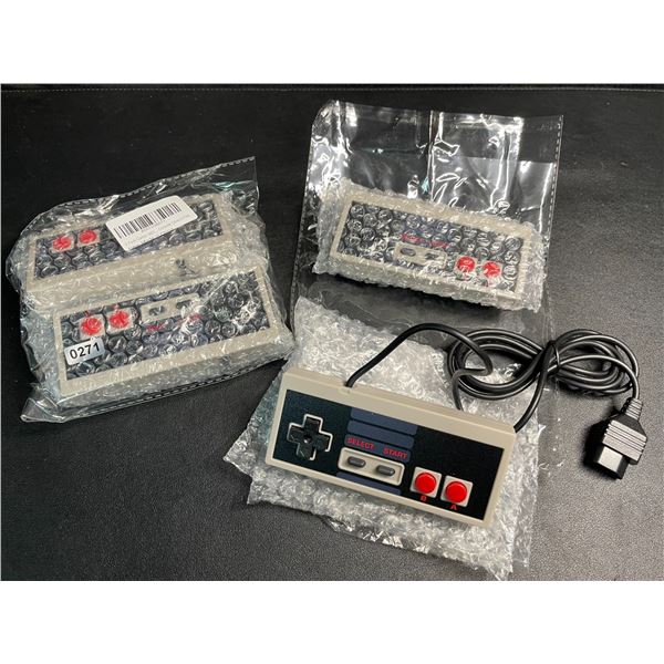 Lot of 4 Classic NES Controllers for NES Video Game Consoles - Brand New