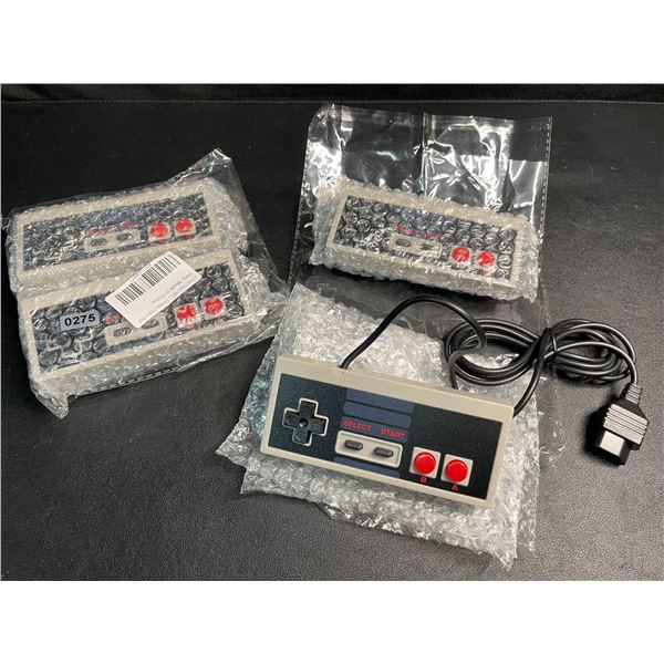 Lot of 4 Classic NES Controllers for NES Video Game Consoles - Brand New