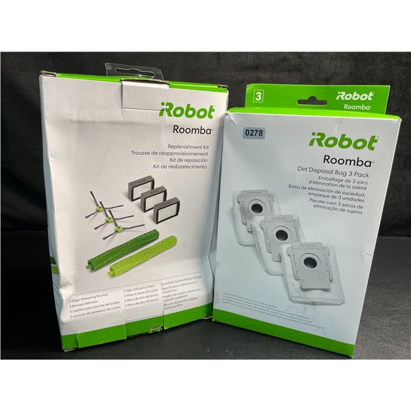 Assorted iRobot Roomba Accessories/Parts - Replenishment Kit & Dirt Disposal Bag 3-Pack - New