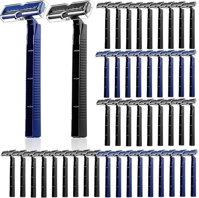 30 Razor Pack 30-Pack of Disposable Razors - Individually Wrapped Disposable Twin ...