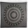 Image 2 : Rajrang (90" x 84") Printed Black Cotton Tapestry/Wall Hanging Mandala Decor Tapestry - New