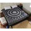 Image 3 : Rajrang (90" x 84") Printed Black Cotton Tapestry/Wall Hanging Mandala Decor Tapestry - New