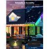 Image 2 : Appeck 100FT RGBW Permanent LED Outdoor Lights with Smart App Control (Model: C5109-C) - New