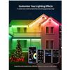 Image 4 : Appeck 100FT RGBW Permanent LED Outdoor Lights with Smart App Control (Model: C5109-C) - New