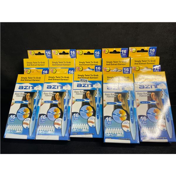 10 Boxes of Easy Twist Ear Wax Removal Kits with 16 Replacement Tips Each - New