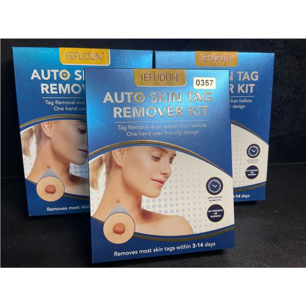 Lot of 3 Auto Skin Tag Remover Kits - Removes Most Skin Tags within 3-14 Days - New