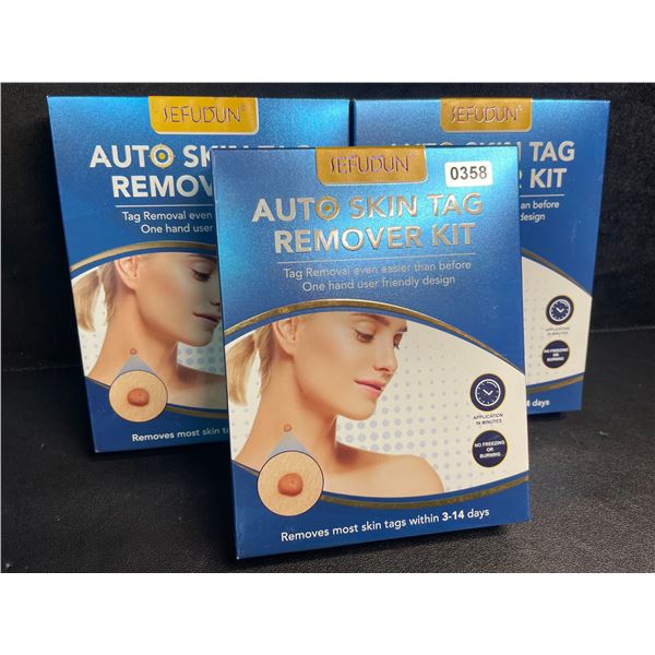 Lot of 3 Auto Skin Tag Remover Kits - Removes Most Skin Tags within 3-14 Days - New