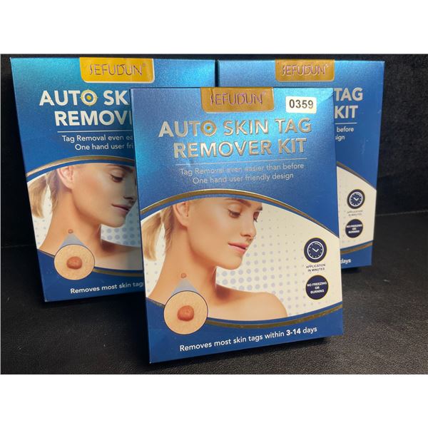 Lot of 3 Auto Skin Tag Remover Kits - Removes Most Skin Tags within 3-14 Days - New