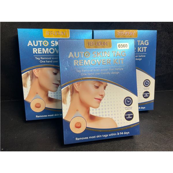 Lot of 3 Auto Skin Tag Remover Kits - Removes Most Skin Tags within 3-14 Days - New