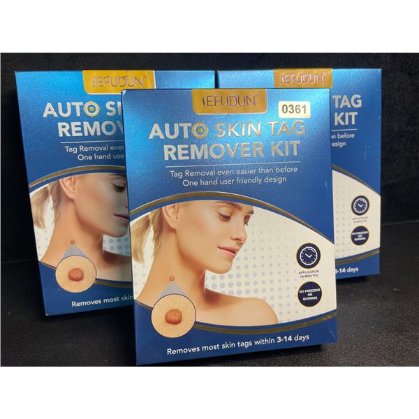 Lot of 3 Auto Skin Tag Remover Kits - Removes Most Skin Tags within 3-14 Days - New
