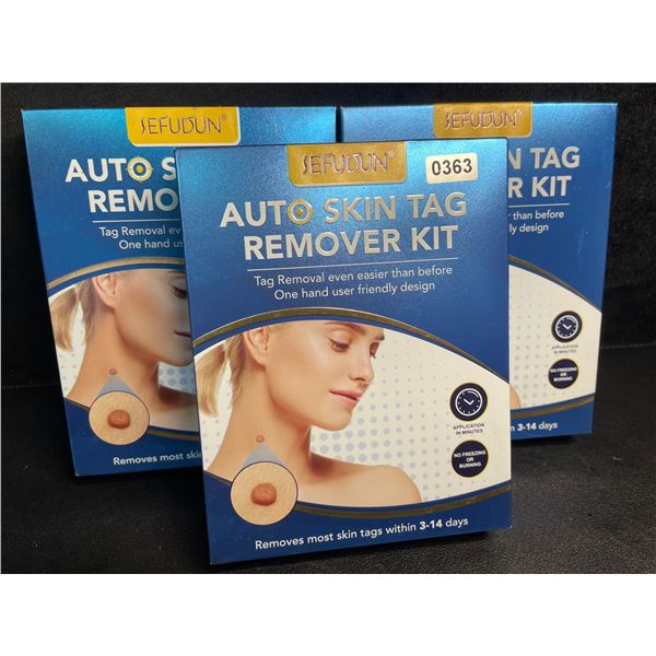 Lot of 3 Auto Skin Tag Remover Kits - Removes Most Skin Tags within 3-14 Days - New