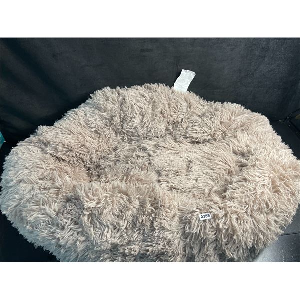 Large Fuzzy/Shaggy/Fluffy Soft Pet Bed (28" Size) For Dogs/Cats - Brown Color - New