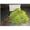 Image 3 : 12-Pack of 18" Norfolk Pine Branches/Artificial Pine Stems for DIY Faux Greenery Plant Decor - New