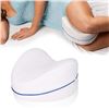 Image 1 : Lot of 2 Ergonomic Leg Pillows; Memory Foam Leg Pillows for Side Sleepers w/ Washable Covers - New