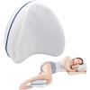 Image 6 : Lot of 2 Ergonomic Leg Pillows; Memory Foam Leg Pillows for Side Sleepers w/ Washable Covers - New