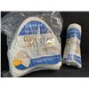 Image 2 : Lot of 2 Ergonomic Leg Pillows; Memory Foam Leg Pillows for Side Sleepers w/ Washable Covers - New