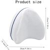 Image 7 : Lot of 2 Ergonomic Leg Pillows; Memory Foam Leg Pillows for Side Sleepers w/ Washable Covers - New