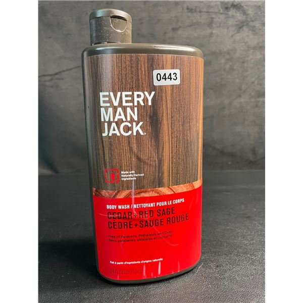 Every Man Jack Nourishing Men's Body Wash (710ml) Cedar + Red Sage Scent - New