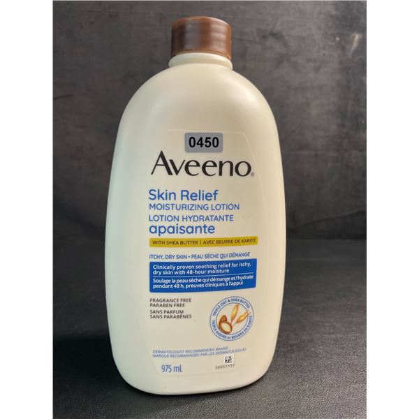 Aveeno Skin Relief Moisturizing Lotion with Shea Butter (975ml) New - Broken Nozzle*