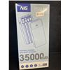 Image 2 : N6 High-Capacity (35,000mAh) Portable Power Bank/Charger w/ Built-In Charge Cables - New Sealed!