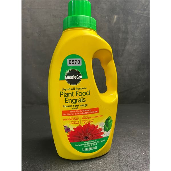 1 Jug of MiracleGro Liquid All-Purpose Plant Food (1.14kg) - New