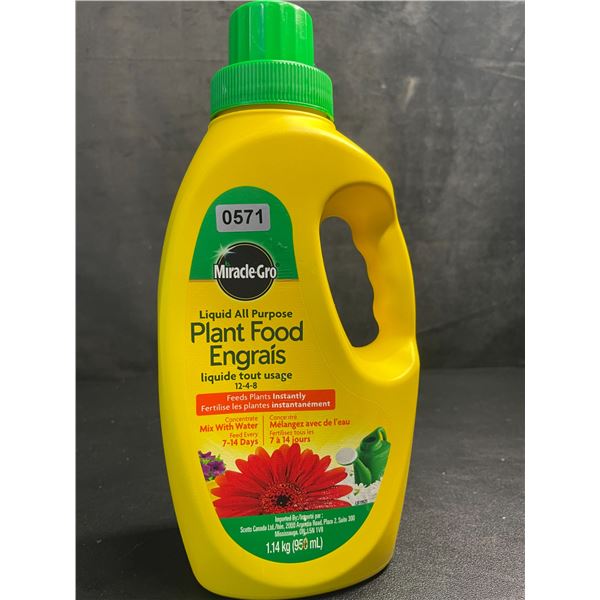 1 Jug of MiracleGro Liquid All-Purpose Plant Food (1.14kg) - New