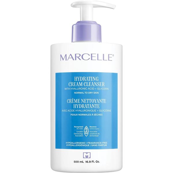 Marcelle Hydrating Cream Cleanser with Hyaluronic Acid (500ml) - New