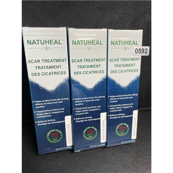 3 Boxes of Natuheal Scar Treatment Cream (20g) Protects/Soothes/Relieves Itching - New