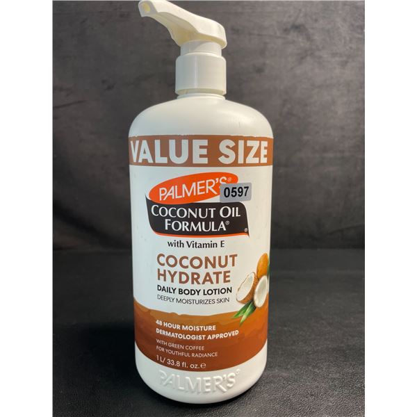 Palmer's Coconut Hydrate Daily Body Lotion (1L Bottle) Deeply Moisturizes Skin - New