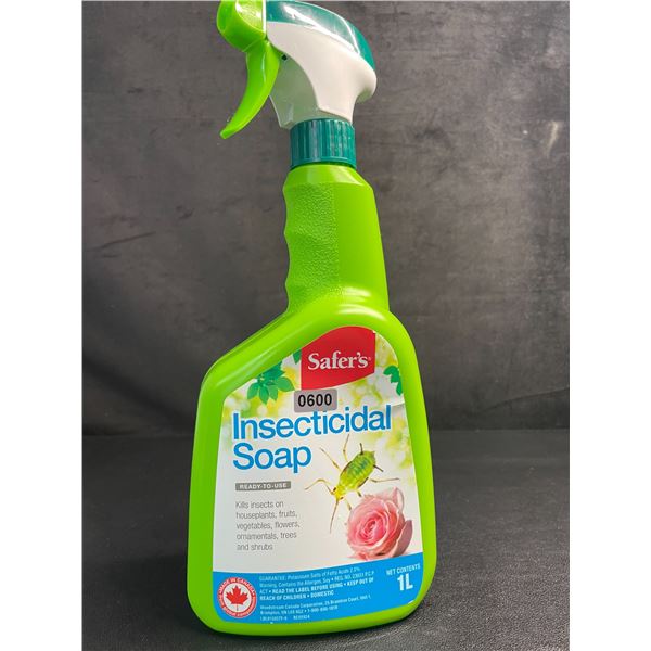Safer's Insecticial Soap Spray (1L Bottle) Kills Insects on Houseplants/Trees/Shrubs - New