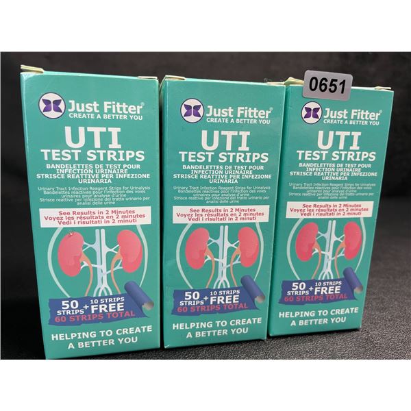 3 Boxes of UTI Test Strips (60 Strips Each) Fast Results in 2 Minutes - New