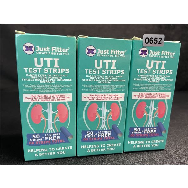 3 Boxes of UTI Test Strips (60 Strips Each) Fast Results in 2 Minutes - New