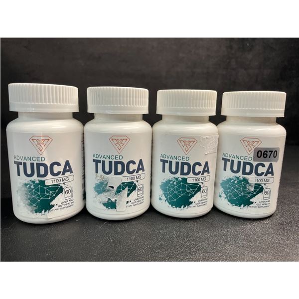 4 Bottles of Advanced Tudca (1100mg) Liver & Gut Health Supplement (60 Capsules) - New