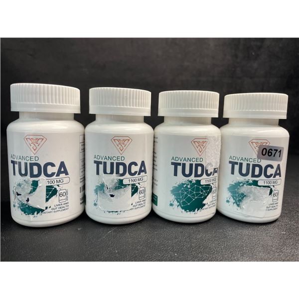 4 Bottles of Advanced Tudca (1100mg) Liver & Gut Health Supplement (60 Capsules) - New