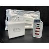 Image 1 : 2-Pack of 60W 5-Port USB-C Fast Charger Blocks - New