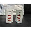 Image 3 : 2-Pack of 60W 5-Port USB-C Fast Charger Blocks - New