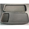Image 5 : 3 Multi-Purpose Storage Zipper Pouches/Hard Storage Cases for Electronics (Black) - New