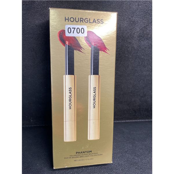 Hourglass Phantom Volumizing Glossy Balm Duo Set (1.7G x 2) Haze & Crave Shades - Brand New