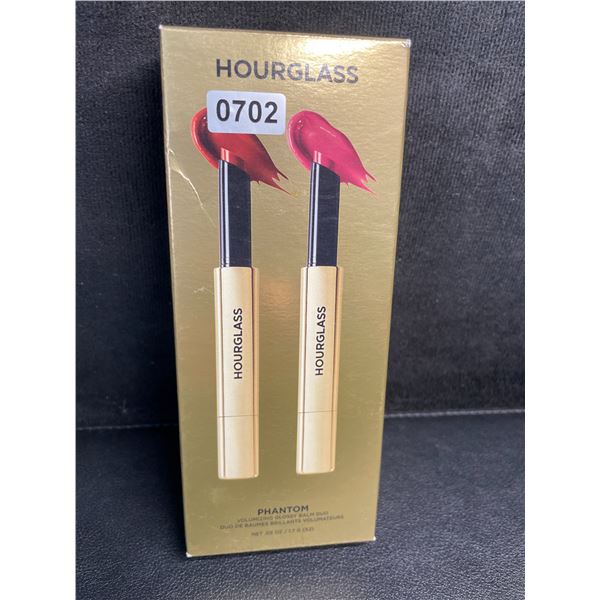 Hourglass Phantom Volumizing Glossy Balm Duo Set (1.7G x 2) Haze & Crave Shades - Brand New