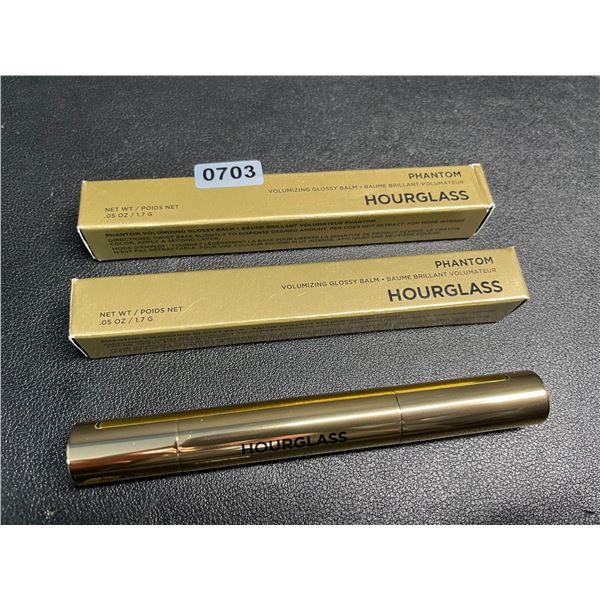 Lot of 2 Hourglass Phantom Volumizing Glossy Lip Balms (1.7g) Shade: Lucid (#155) - New