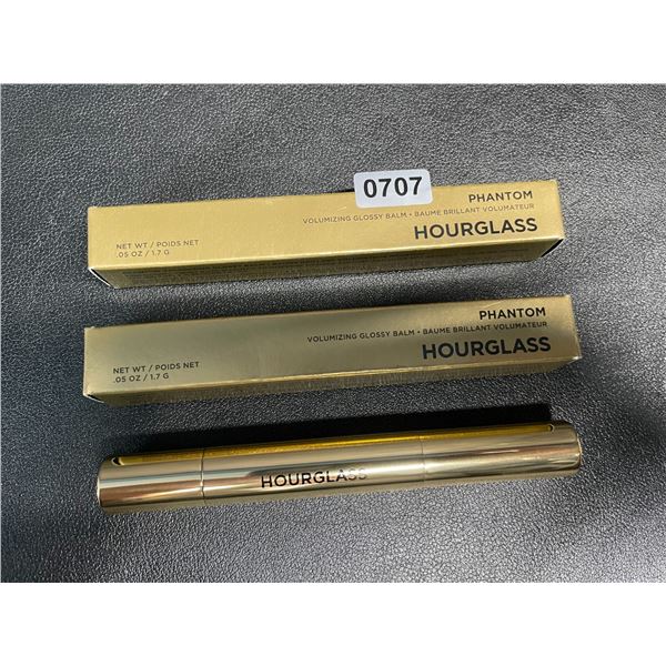 Lot of 2 Hourglass Phantom Volumizing Glossy Lip Balms (1.7g) Shade: Desire (#120) - New